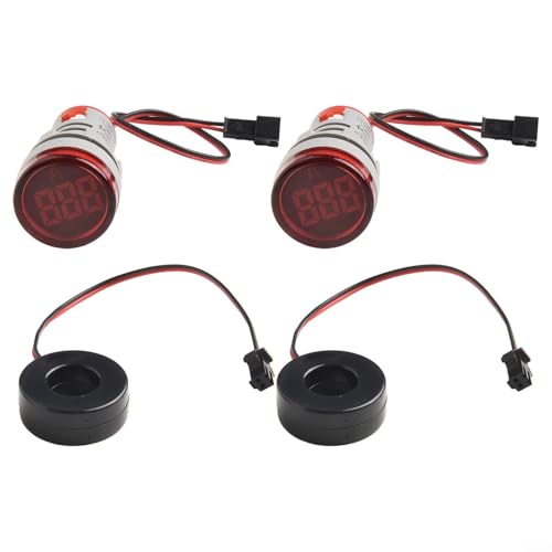 Rundes AC-Amperemeter, 2 Stück, mit integrierten Klemmen, für schnelle Installation und genaue Messungen Rundes AC-Amperemeter, 2 Stück, mit integrierten Klemmen, für schnelle Installation und genaue Messungen von RemixAst