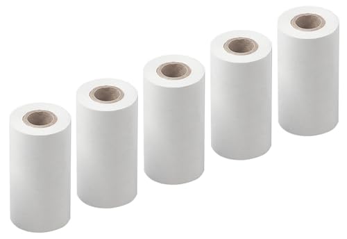 REMS Papierrolle BTLE IR, 5er-Pack (Thermodrucker Nachfüllpack, Thermopapier Rollen, klare Ausdrucke, geeignet für REMS BTLE IR Thermodrucker) 611137 R von Rems