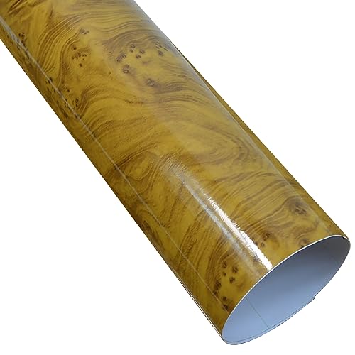 1 Stück Hochglanz-Vinylfolie mit Holzmaserung – Auto-Innenraumfolienaufkleber for die DIY-Dekoration von Autos und Möbeln(Figure-L05) von RenCehn