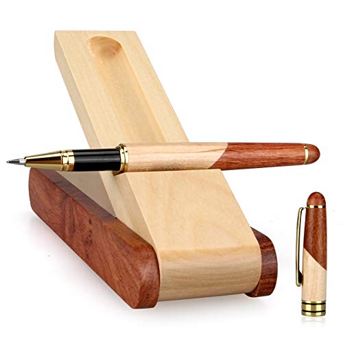 Holzkugelschreiber Hochwertiger kugelschreiber mit halterung Kugelschreiberminen Gelstifte Luxus Boss aus holz Stift Business Kugelschreiber von Renawe