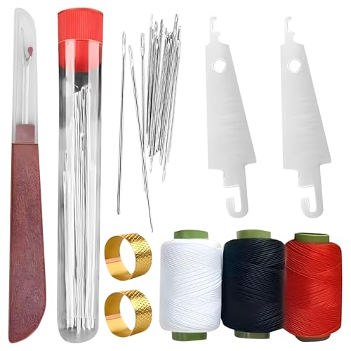 37 Teiliges Nähset, Tragbar Multifunktional Sewing Kit Mit Nadeleinfädler, Nahtverbinder 25 Stahlnadeln Fäden Sowie Sicherheitsnadeln, Leder Reparatur Set FüR AnfäNger Und Profis 37 Teiliges Nähset, Tragbar Multifunktional Sewing Kit Mit Nadeleinfädler, Nahtverbinder 25 Stahlnadeln Fäden Sowie Sicherheitsnadeln, Leder Reparatur Set FüR AnfäNger Und Profis von Renchey
