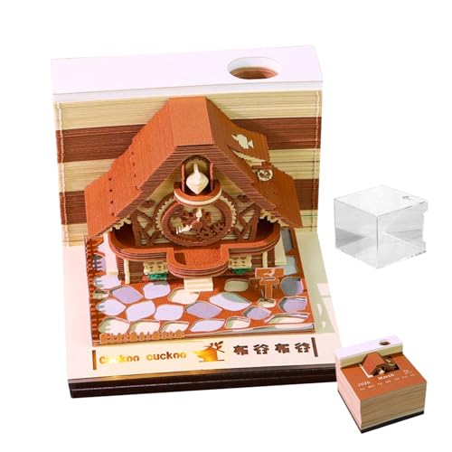 Renchey 2026 3D Kalender, 3D Memo Block Tischkalender Mit Acryl Abdeckung, Notizbücher Für Schlafzimmer Wohnung Reise Studentenzimmer Kinderzimmer Büro Schule von Renchey