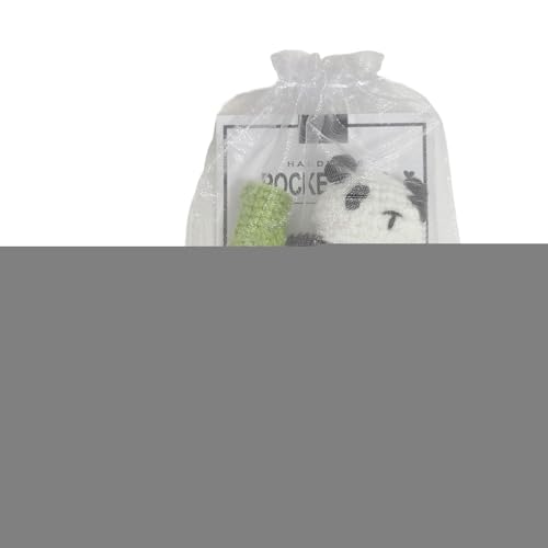Renchey Gehäkeltes Panda-Kuscheltier,Panda-Häkeltier - Panda-Tierspielzeug - Handgefertigter gehäkelter Panda-Plüsch mit Grußkarte und Organza-Paket für Partydekoration mit Tiermotiven, Babys, Renchey Gehäkeltes Panda-Kuscheltier,Panda-Häkeltier - Panda-Tierspielzeug - Handgefertigter gehäkelter Panda-Plüsch mit Grußkarte und Organza-Paket für Partydekoration mit Tiermotiven, Babys, von Renchey