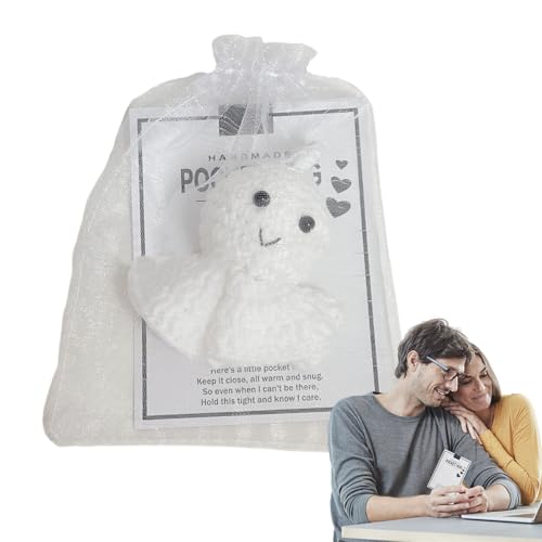 Renchey Gehäkeltes Panda-Plüschtier, Gehäkeltes Panda-Stofftier - Süße Panda-Plüschtiere,Handgefertigter entzückender gehäkelter Panda mit Grußkarte und Organza-Paket für Thanksgiving, Kindertag, Renchey Gehäkeltes Panda-Plüschtier, Gehäkeltes Panda-Stofftier - Süße Panda-Plüschtiere,Handgefertigter entzückender gehäkelter Panda mit Grußkarte und Organza-Paket für Thanksgiving, Kindertag, von Renchey
