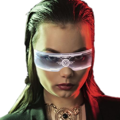 Renchey Glow Glasses | Leuchtende Sonnenbrille | Originelle Fotoaccessoires Für Halloween Party Karneval Konzert Familienfeier Festival Festlichkeit Renchey Glow Glasses | Leuchtende Sonnenbrille | Originelle Fotoaccessoires Für Halloween Party Karneval Konzert Familienfeier Festival Festlichkeit von Renchey
