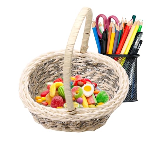 Renchey Mini Korb - Floraler Tischdekoration Für Hochzeitstisch Aus Kunstrattan,Natürlicher Aufbewahrungskorb Für Wohnzimmer Schlafzimmer Deko Renchey Mini Korb - Floraler Tischdekoration Für Hochzeitstisch Aus Kunstrattan,Natürlicher Aufbewahrungskorb Für Wohnzimmer Schlafzimmer Deko von Renchey