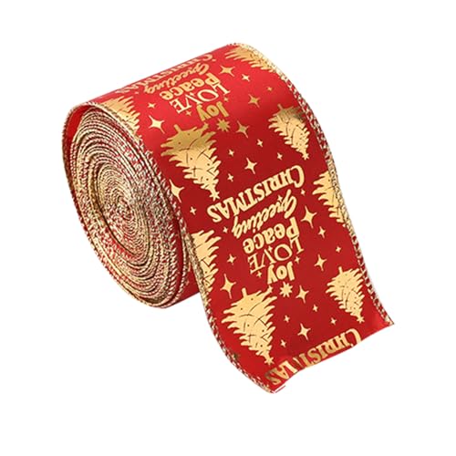 Renchey Weihnachtsband Zum Basteln - Geschenkband Mit Druck Für Geschenkverpackung | Bastelmaterial Für Floristik Haaraccessoires Kränze Schleifen Renchey Weihnachtsband Zum Basteln - Geschenkband Mit Druck Für Geschenkverpackung | Bastelmaterial Für Floristik Haaraccessoires Kränze Schleifen von Renchey