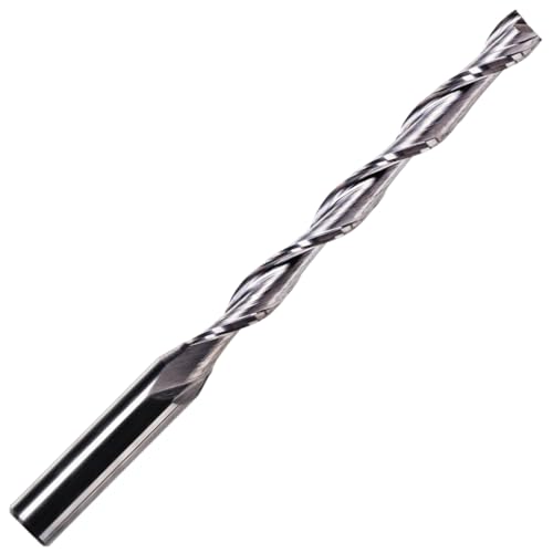 "Rennie Tool Company“ 6 mm x 52 mm Nut x 1/4 Zoll Schaft, Vollhartmetall-Spiralfräser mit 2 Nuten, nach Oben Geschnittener Fräser für Holz, Hartholz, PVC und Acryl "Rennie Tool Company“ 6 mm x 52 mm Nut x 1/4 Zoll Schaft, Vollhartmetall-Spiralfräser mit 2 Nuten, nach Oben Geschnittener Fräser für Holz, Hartholz, PVC und Acryl von Rennie Tool Company