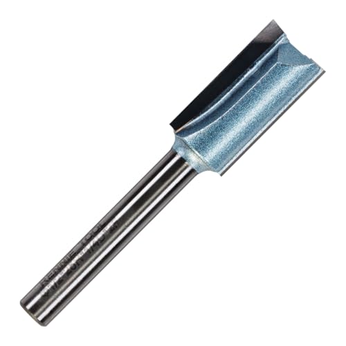 Rennie Tools Fräser-Bit, 12,7 mm Schnittdurchmesser x 25 mm Nut x 1/4-Zoll-Schaft TCT-bestückt, 2-schneidig, gerader Fräser-Bit, kompatibel mit Makita Bosch Trend Katsu Dewalt Oberfräsen usw. 12,7 mm Rennie Tools Fräser-Bit, 12,7 mm Schnittdurchmesser x 25 mm Nut x 1/4-Zoll-Schaft TCT-bestückt, 2-schneidig, gerader Fräser-Bit, kompatibel mit Makita Bosch Trend Katsu Dewalt Oberfräsen usw. 12,7 mm von Rennie Tool Company