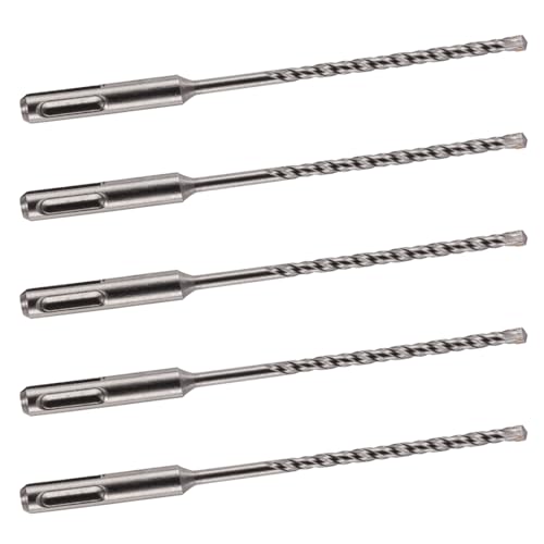 SDS + Plus Mauerbohrer, Wolframkarbid-Spitze, für Stein, Beton, Ziegel, 4 mm x 160 mm, 5 Stück SDS + Plus Mauerbohrer, Wolframkarbid-Spitze, für Stein, Beton, Ziegel, 4 mm x 160 mm, 5 Stück von Rennie Tool Company