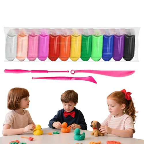 Renopfect Modelliermasse-Set Für Kinder,Knetmasse Für Kinder & Erwachsene - Nicht Klebendes Sicher Spielzeug Für Bastelaktivitäten Mädchen Erwachsene Schule Zuhause Renopfect Modelliermasse-Set Für Kinder,Knetmasse Für Kinder & Erwachsene - Nicht Klebendes Sicher Spielzeug Für Bastelaktivitäten Mädchen Erwachsene Schule Zuhause von Renopfect