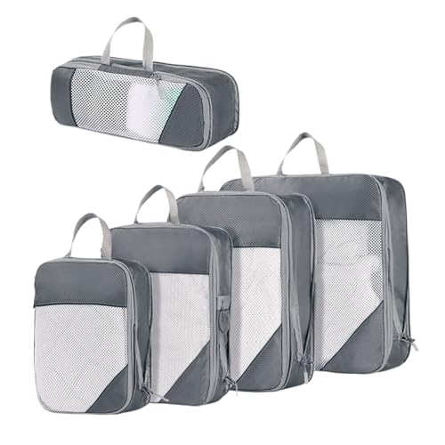 Renopfect Reise Kompressionsbeutel Zum Packen - 5 Stück Umzug Aufbewahrung Organizer - Wasserdichte Falttaschen Platzsparend Für Gepäck Flugreise Kleidung Urlaub Umzug Kreuzfahrt Renopfect Reise Kompressionsbeutel Zum Packen - 5 Stück Umzug Aufbewahrung Organizer - Wasserdichte Falttaschen Platzsparend Für Gepäck Flugreise Kleidung Urlaub Umzug Kreuzfahrt von Renopfect