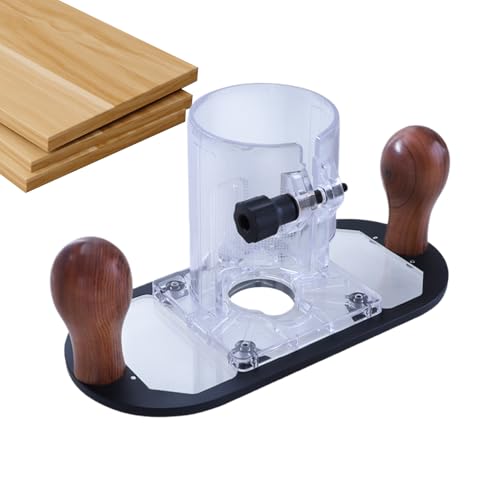 Renopfect Router Trimmer Basis - Schutztransparente Fräsbasisplatte,Zubehör Für Kreissägen Gewerblich Nutzer von Renopfect