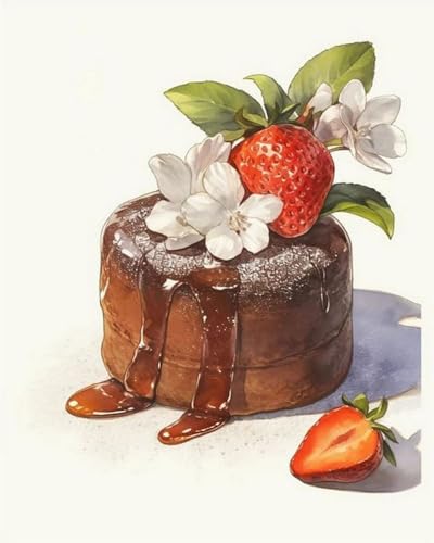 Renqidian kreuzstich set Vorgedruckt Erdbeerkuchen 11 CT Erwachsene Anfanger Kreuzstich Stickpackungen für Wandkunst-Heimdekoration 40x50 cm Renqidian kreuzstich set Vorgedruckt Erdbeerkuchen 11 CT Erwachsene Anfanger Kreuzstich Stickpackungen für Wandkunst-Heimdekoration 40x50 cm von Renqidian