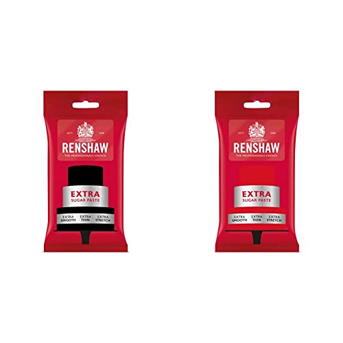 Renshaw Rollfondant Extra 1 kg - Schwarz & Rollfondant Extra 1 kg - Rot Renshaw Rollfondant Extra 1 kg - Schwarz & Rollfondant Extra 1 kg - Rot von Renshaw