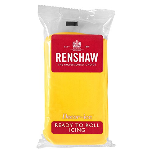 Renshaw Zuckerguss-Zuckerguss, 250 g, Gelb, 2 Packungen von Renshaw