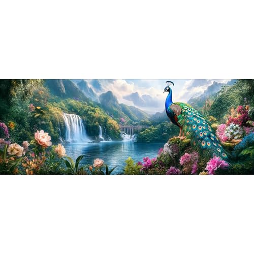 Reofrey 5D Diamond Painting Zubehör Pfau, DIY Full Dril Tiere Diamant Painting Bilder Set Diamant Malerei Vollbohrer, Kreuzstich Erwachsene Stickerei Crystal Strass Foto Craft Für Wall Home 30x80cm Reofrey 5D Diamond Painting Zubehör Pfau, DIY Full Dril Tiere Diamant Painting Bilder Set Diamant Malerei Vollbohrer, Kreuzstich Erwachsene Stickerei Crystal Strass Foto Craft Für Wall Home 30x80cm von Reofrey