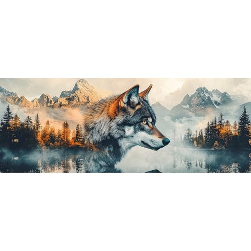 Reofrey 5D Diamond Painting Zubehör Wolf, DIY Full Dril Tiere Diamant Painting Bilder Set Diamant Malerei Vollbohrer, Kreuzstich Erwachsene Stickerei Crystal Strass Foto Craft Für Wall Home 30x80cm Reofrey 5D Diamond Painting Zubehör Wolf, DIY Full Dril Tiere Diamant Painting Bilder Set Diamant Malerei Vollbohrer, Kreuzstich Erwachsene Stickerei Crystal Strass Foto Craft Für Wall Home 30x80cm von Reofrey