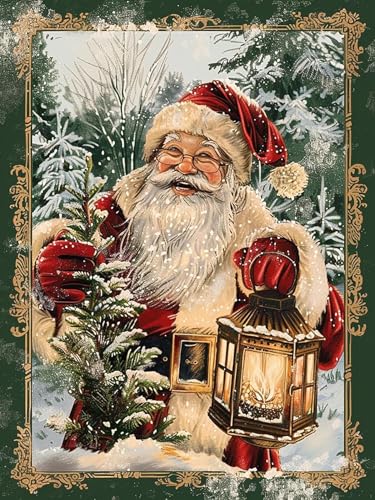 Reofrey 5d Diamond Painting Zubehör Weihnachtsmann, DIY Full Dril Weihnachten Diamant Painting Bilder Set Diamant Malerei Vollbohrer, Kreuzstich Erwachsene Stickerei Crystal Strass Foto Craft 40x50cm Reofrey 5d Diamond Painting Zubehör Weihnachtsmann, DIY Full Dril Weihnachten Diamant Painting Bilder Set Diamant Malerei Vollbohrer, Kreuzstich Erwachsene Stickerei Crystal Strass Foto Craft 40x50cm von Reofrey