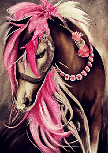 Reofrey Diamond Painting Zubehör DIY Diamantmalerei Traumfänger pferd Tier Bohren Voll Stickerei Strass Diamant Malerei Set Wanddekoration 30x40 cm Reofrey Diamond Painting Zubehör DIY Diamantmalerei Traumfänger pferd Tier Bohren Voll Stickerei Strass Diamant Malerei Set Wanddekoration 30x40 cm von Reofrey