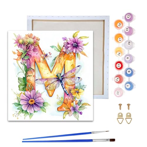 Reofrey Malen nach Zahlen Erwachsene mit Rahmen Brief - DIY Handbemaltes Ölgemälde Kits, Leinwand 20x20cm, mit Pinsel und Acrylfarbe - Malen nach Zahlen kinder für Anfänger & Senior Reofrey Malen nach Zahlen Erwachsene mit Rahmen Brief - DIY Handbemaltes Ölgemälde Kits, Leinwand 20x20cm, mit Pinsel und Acrylfarbe - Malen nach Zahlen kinder für Anfänger & Senior von Reofrey