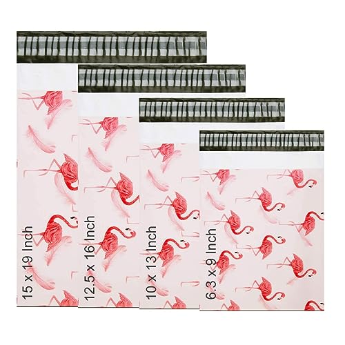 Versandtaschen in verschiedenen Größen, 60 Stück, für Versand, Verpackung, langlebig und stark, Flamingo-Rosa (Flamingo-Pink) von Repackbiz