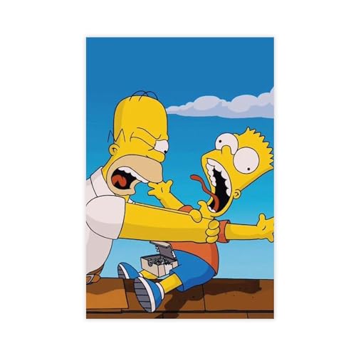 RePaLy Animiertes Poster "The Simpsons" auf Leinwand, Wandkunst, Dekordruck, Gemälde für Wohnzimmer, Schlafzimmer, Dekoration, ungerahmt, 40 x 60 cm RePaLy Animiertes Poster "The Simpsons" auf Leinwand, Wandkunst, Dekordruck, Gemälde für Wohnzimmer, Schlafzimmer, Dekoration, ungerahmt, 40 x 60 cm von Repaly