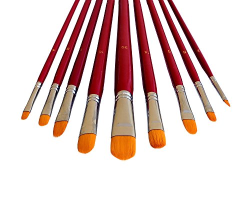 9 Künstlerpinsel Set Katzenzungen Pinselset Zungenpinsel Pinsel für Acryl Aquarell 9 Künstlerpinsel Set Katzenzungen Pinselset Zungenpinsel Pinsel für Acryl Aquarell von Repino