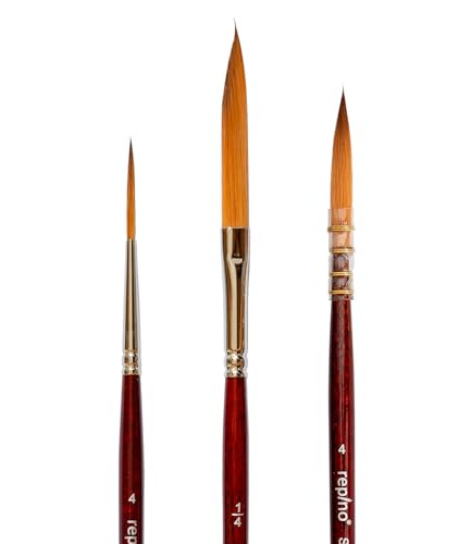 Repino Pinsel Set Schwertschlepper Schlepperpinsel Französischer Aquarellpinsel Künstlerpinsel - Pinselgrösse 4, 1/4 und 4 Repino Pinsel Set Schwertschlepper Schlepperpinsel Französischer Aquarellpinsel Künstlerpinsel - Pinselgrösse 4, 1/4 und 4 von Repino