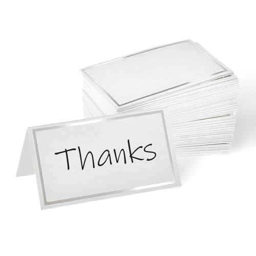 REROON 50 Stück Hochzeits-Platzkarten für den Tisch, Sitzdiagramm, faltbares Zelt-Namens-Queue-Karten, perfekt für Empfang/Buffet/Party/Catering, weiß-silberfarbene Dekoration, tolles Geschenk für REROON 50 Stück Hochzeits-Platzkarten für den Tisch, Sitzdiagramm, faltbares Zelt-Namens-Queue-Karten, perfekt für Empfang/Buffet/Party/Catering, weiß-silberfarbene Dekoration, tolles Geschenk für von Reroon