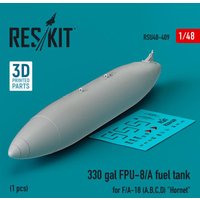 330 gallon FPU-8/A fuel tank for F/A-18 (A,B,C,D) Hornet (1 pcs) (3D Printed) von ResKit Models