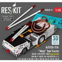 A/S32A-31A Mule Tow Tractor AS47A-1 GTE (GTCP-100) (long version) (AV-8B, F-14B/D, F/A-18C/D/E/F/G, C-2, E-2?, EA-6B, S-3B, AH-1, UH-1, UH-60, CH-47, CH-53, SH-3) (3D Printed model kit) von ResKit Models