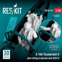 A-10A Thunderbolt II pilot sitting in ejection seat ACES II (1 pcs) (3D Printed) von ResKit Models