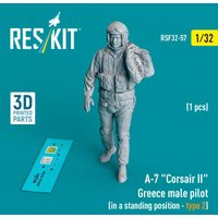 A-7 Corsair II Greece male pilot (in a standing position - type 2) (1 pcs) (3D Printed) von ResKit Models
