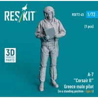 A-7 Corsair II Greece male pilot (in a standing position - type 3) (1 pcs) (3D Printed) von ResKit Models