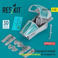 A-7D Corsair II cockpit (Hyperdetailed edition) for Trumpeter kit (3D Printed) von ResKit Models