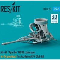 AH-64 Apache M230 chain gun (in fly position) for Academy / AFV Club kit (3D Printed) von ResKit Models
