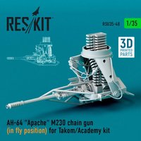 AH-64 Apache M230 chain gun (in fly position) for Takom/Academy kit (3D Printed) von ResKit Models