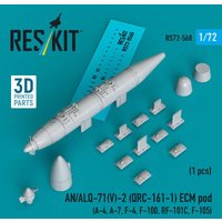 AN/ALQ-71(V)-2 (QRC-161-1) ECM pod (1pcs) (A-4, A-7, F-4, F-100, RF-101C, F-105) (3D Printed) von ResKit Models