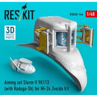 Aiming set Sturm-V 9K113 (with Raduga-Sh) for Mi-24 for Zvezda kit (3D Printed) von ResKit Models