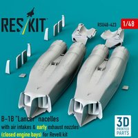 B-1B Lancer nacelles with air intakes & early exhaust nozzles (?losed engine bays) for Revell kit (3D Printed) von ResKit Models