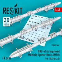 BRU-41/A Improved Multiple Ejector Rack (IMER) (3 pcs) (F/A-18A/B/C/D) von ResKit Models