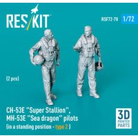 CH-53E Super Stallion, MH-53E Sea dragon pilots (in a standing position - type 2) (2 pcs) (3D Printed) von ResKit Models