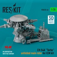 CH-54A Tarhe unfolded main rotor for ICM kit (3D Printed) von ResKit Models