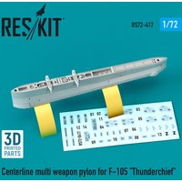 Centerline multi weapon pylon for F-105 Thunderchief (3D Printed) von ResKit Models