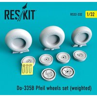 Do-335? Pfeil wheels set (weighted) von ResKit Models