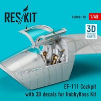 EF-111 Cockpit with 3D decals for HobbyBoss kit (3D Printed) von ResKit Models
