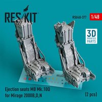 Ejection seats MB Mk.10Q for Mirage 2000B,D,N (2 pcs) (3D Printed) von ResKit Models