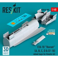F/A-18 Hornet (A, B, C, D & CF-18) wheel bays for Kinetic kit (3D printed) von ResKit Models