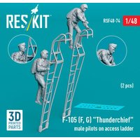 F-105 (F, G) Thunderchief male pilots on access ladder (2 pcs) (3D Printed) von ResKit Models